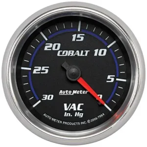 Auto Meter Cobalt 2-5/8 Inch Vacuum Gauge – 7984