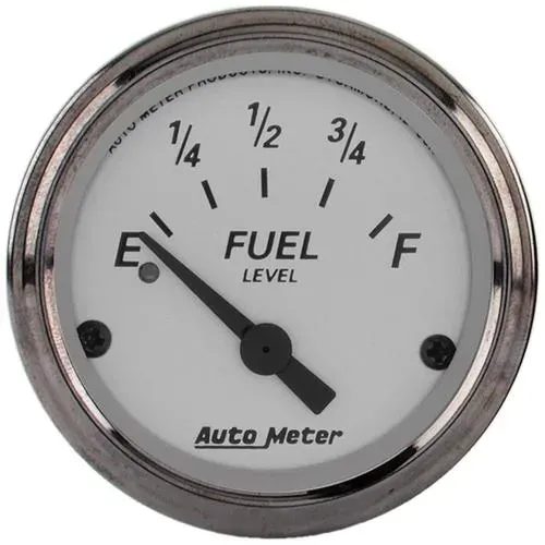 Auto Meter American Platinum 2-1/16 Inch Fuel Level Gauge – 1906
