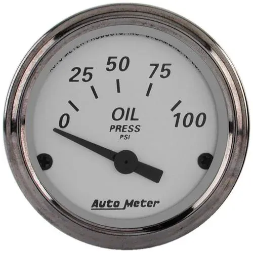 Auto Meter American Platinum 2-1/16 Inch Oil Pressure Gauge – 1928