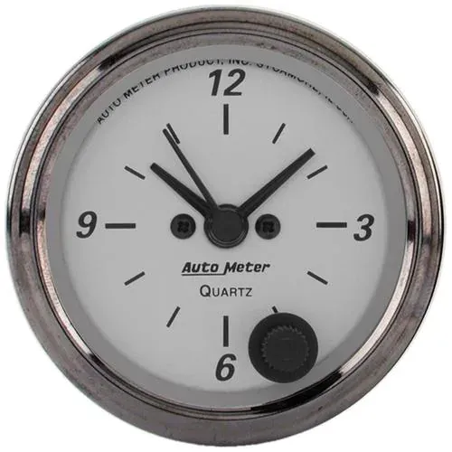 Auto Meter American Platinum 2-1/16 Inch Clock – 1986