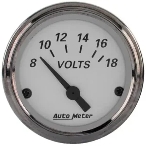 Auto Meter American Platinum 2-1/16 Inch Voltmeter Gauge – 1992