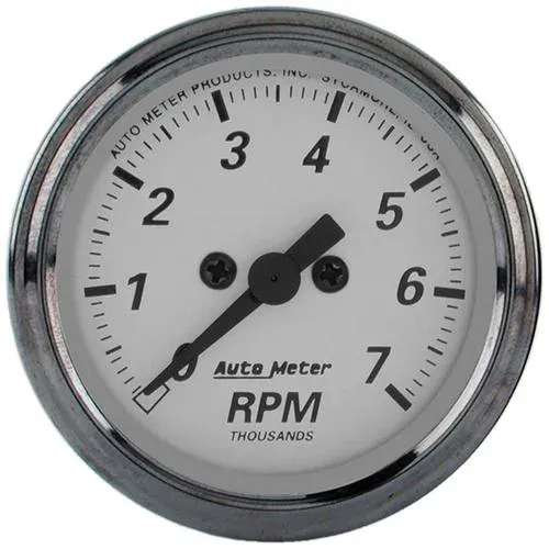 Auto Meter American Platinum 2-1/16 Inch Tachometer – 1994