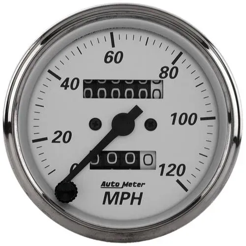 Auto Meter American Platinum 3-1/8 Inch Speedometer Gauge – 1993