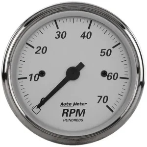 Auto Meter American Platinum 3-3/16 Inch Tachometer Gauge – 1995