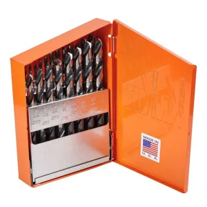 KnKut 21KK5 21 Piece Fractional Jobber Length Drill Bit Set – USA Made - view 2
