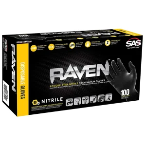 SAS Safety 66518 Raven Black 6ml Nitrile Powder Free – L - view 2