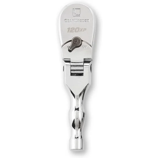 Gearwrench 81212P 3/8″ 120Xp Full Polish Stubby Flex Teardrop Ratchet