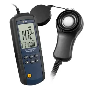 PCE Instruments LED Light Meter with External Sensor and Auto Ranging (PCE-LED 20)