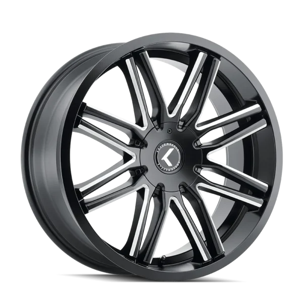 Kraze Cray KR141 Gloss Black Milled Wheels