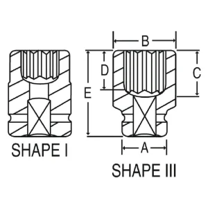 Grey Pneumatic 3/4″ Drive 1-5/16″ 8-Point Standard Impact Socket (3542S) - view 2