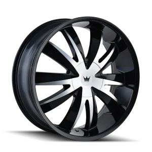 Mazzi Edge 337 Gloss Black/Machined Face Wheels