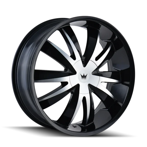 Mazzi Edge 337 Gloss Black/Machined Face Wheels