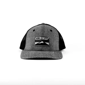 XKGLOW Heather Gray and Black Mesh Trucker Hat with Logo (XK-HAT)