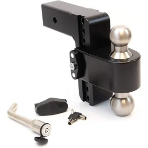 Weigh Safe Turnover Ball 6″ Drop Hitch w/ 2.5″ Shank 8K/14.5K GTWR w/ Cerakote (WSFLTB6-2.5-KA-CER-BLA)