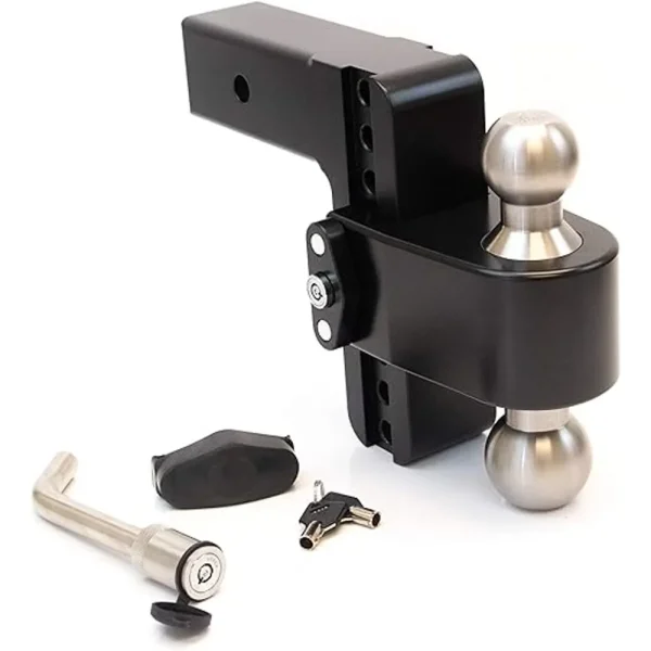 Weigh Safe Turnover Ball 6″ Drop Hitch w/ 2.5″ Shank 8K/14.5K GTWR w/ Cerakote (WSFLTB6-2.5-KA-CER-BLA)