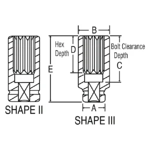 Grey Pneumatic 1″ Drive 2″ 8-Point Deep Impact Socket (4564SD) - view 2