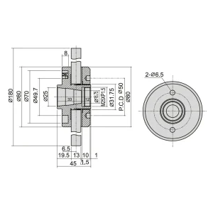 PRO-SERIES F450 GRINDING WHEEL ADAPTER (2420-0352) - view 3