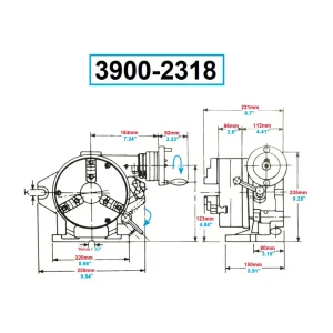 VERTEX 6″ SUPER INDEXING FIXTURE (3900-2318) - view 4