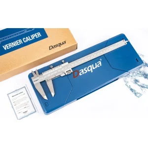 DASQUA 0-200MM / 0-8″ STAINLESS STEEL VERNIER CALIPER WITH FINE ADJUST (1490-7010)