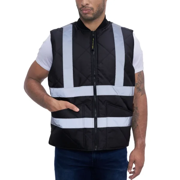 Utility Pro Enhanced Visibility Warm Up Insulated Safety Vest with Reflective Lining
