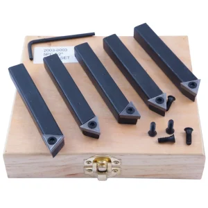 HHIP 1/2″ 5 PIECE INDEXABLE CARBIDE TURNING TOOL SET (2003-0003)