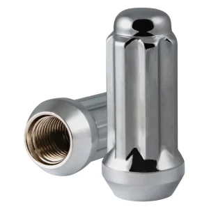 RHI Automotive 9/16″ Closed End Long Spline 8 Lug 2.00″ Chrome 32 Lugs 1 Key (8748LK8-C)