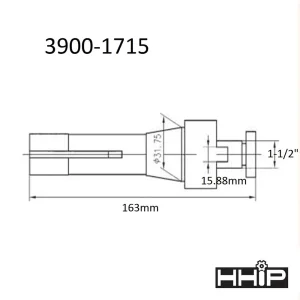 HHIP 1-1/2″ R8 SHELL END MILL HOLDER (3900-1715) - view 2