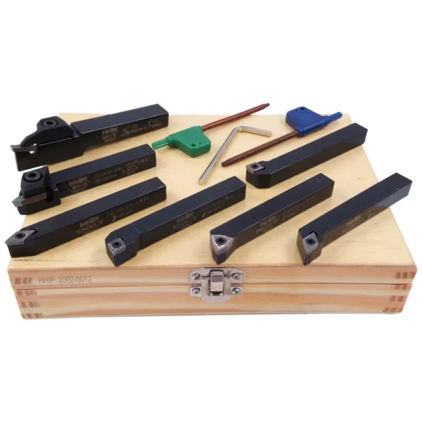 HHIP 7 PIECE 3/8″ INDEXABLE CUT OFF & TURNING TOOL SET (2002-0012)