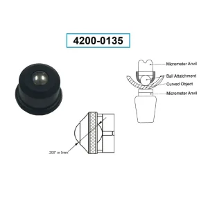 HHIP HHIP 5MM (1.969″) ANVIL DIAMETER BALL ATTACHMENT FOR MICROMETERS (4200-0135) - view 4