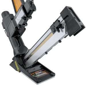 Freeman PFL618BR Pneumatic 3-in-1 15.5-Gauge and 16-Gauge 2″ Flooring Nailer / Stapler with Flooring - view 4