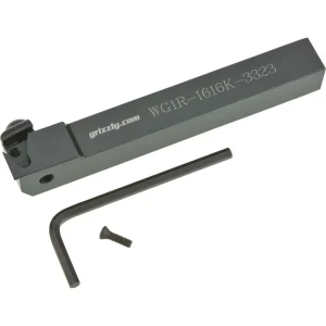 Grizzly Industrial External Threading Tool Holder – 16mm Sq, Right-hand (T25481)