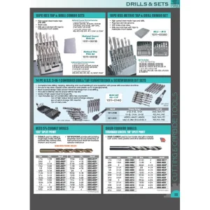 PRO-SERIES 115 PIECE BRIGHT FINISH HIGH SPEED STEEL JOBBER DRILL SET – USA (5001-0115) - view 3