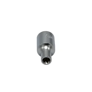 E5 TORX® socket, 1/4” square drive, satin chrome - view 3