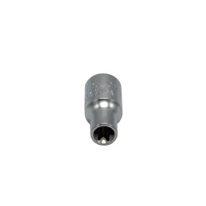 E8 TORX® socket, 1/4” square drive, satin chrome - view 3