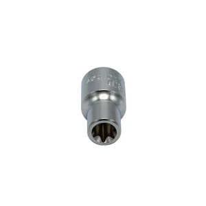 E10 TORX® socket, 3/8” square drive, satin chrome - view 3