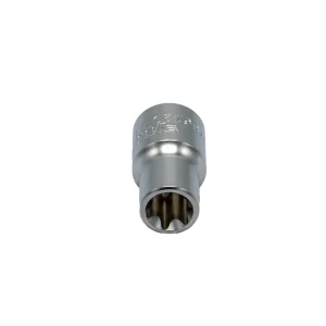 E12 TORX® socket, 3/8” square drive, satin chrome - view 3