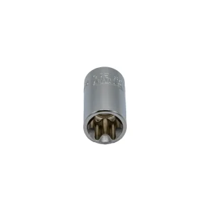 E16 TORX® socket, 3/8” square drive, satin chrome - view 3