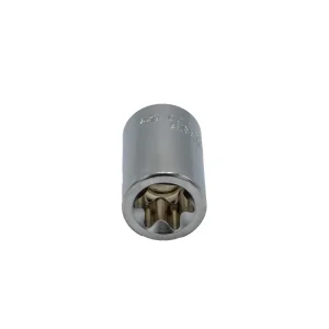 E20 TORX® socket, 1/2” square drive, satin chrome - view 3