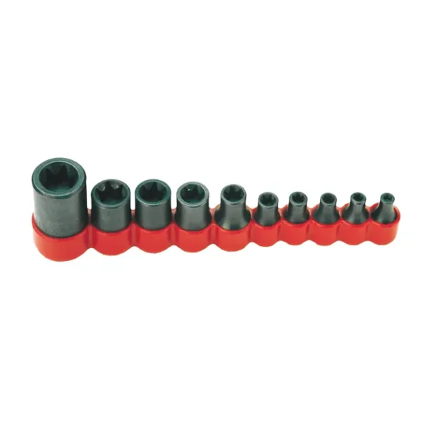 E4-E18 TORX® Socket Set, 10 pcs in vinyl holder