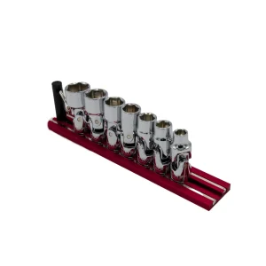 Vim Universal SAE Socket Set, 7 pc 1/4″ thru 9/16″, on red Magrail - view 3