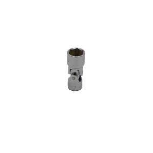 12M Universal Joint Shallow Chrome socket, 1/4″ drive