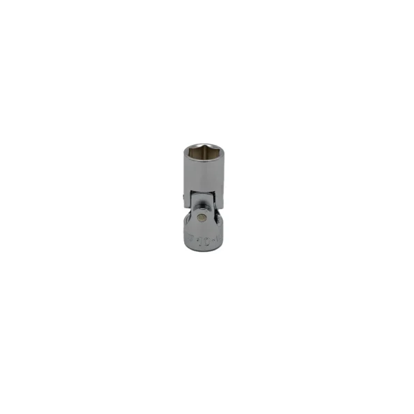 10M Universal Joint Shallow Chrome socket, 1/4″ drive