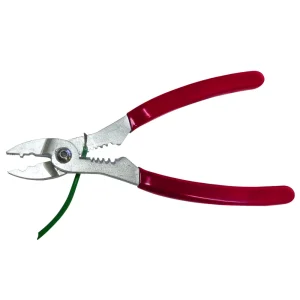 5 IN 1 Auto Tech Wiring Tool, 7″ long satin chrome with red grips - view 2