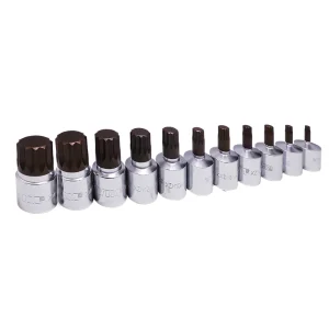 XZN Set, 11 pc, 4m thru 18m XZN one piece drivers. 3/8″sq.dr.