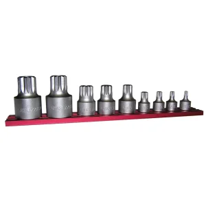 XZN Stubby Driver Set, 9 pc, XZN4 thru XZN118, 1/4″,3/8″ & 1/2″ sq. Dr.