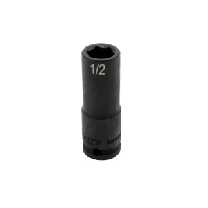 1/2” X 3/8” DR SAE CR-MO IMPACT SOCKET DEEP