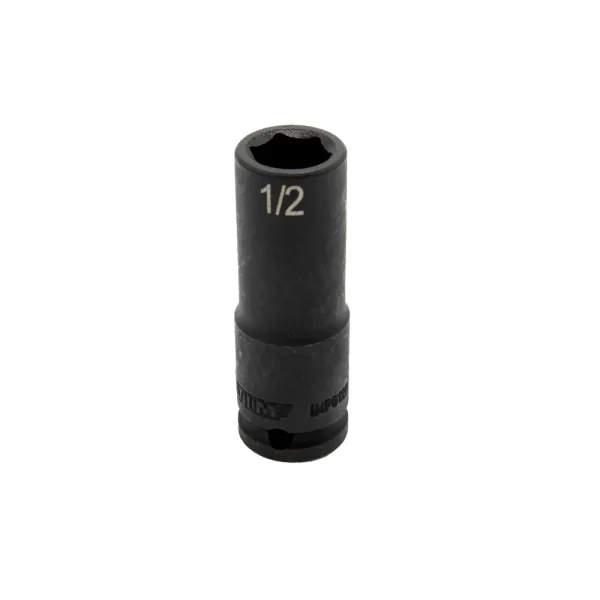 1/2” X 3/8” DR SAE CR-MO IMPACT SOCKET DEEP