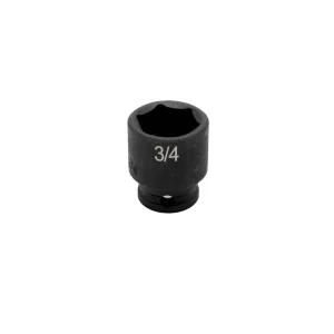 3/4” X 3/8” DR SAE CR-MO IMPACT SOCKET SHALLOW