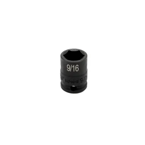 9/16” X 3/8” DR SAE CR-MO IMPACT SOCKET SHALLOW