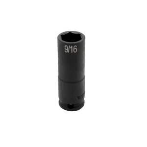 9/16” X 3/8” DR SAE CR-MO IMPACT SOCKET DEEP